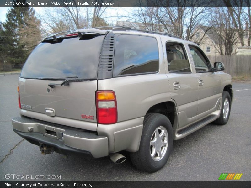 Pewter Metallic / Stone Gray 2002 GMC Yukon Denali AWD
