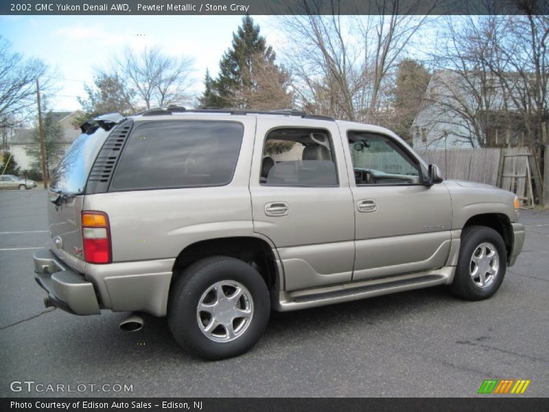 Pewter Metallic / Stone Gray 2002 GMC Yukon Denali AWD