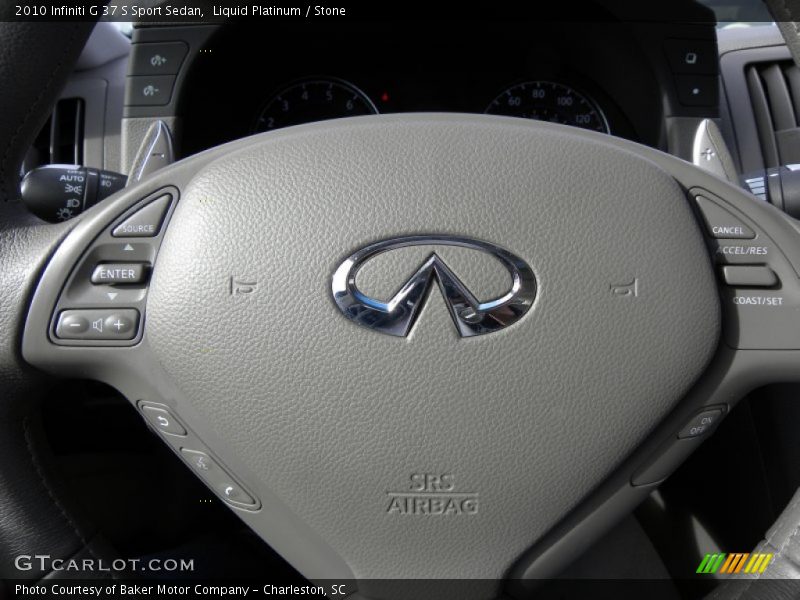 Liquid Platinum / Stone 2010 Infiniti G 37 S Sport Sedan