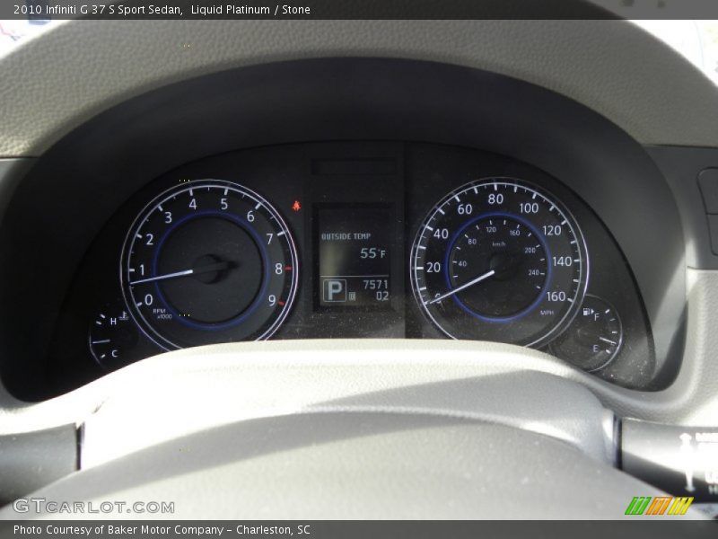 Liquid Platinum / Stone 2010 Infiniti G 37 S Sport Sedan