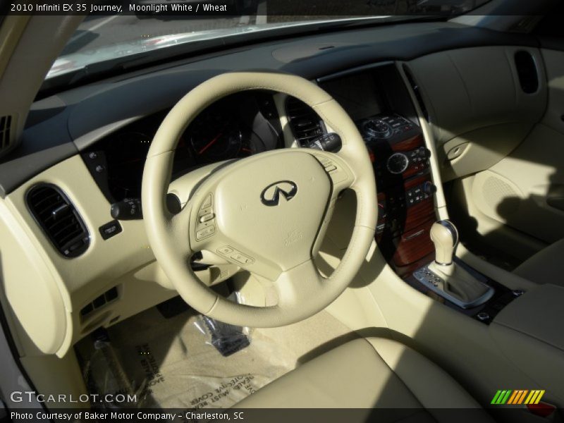 Moonlight White / Wheat 2010 Infiniti EX 35 Journey