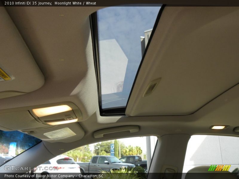 Moonlight White / Wheat 2010 Infiniti EX 35 Journey