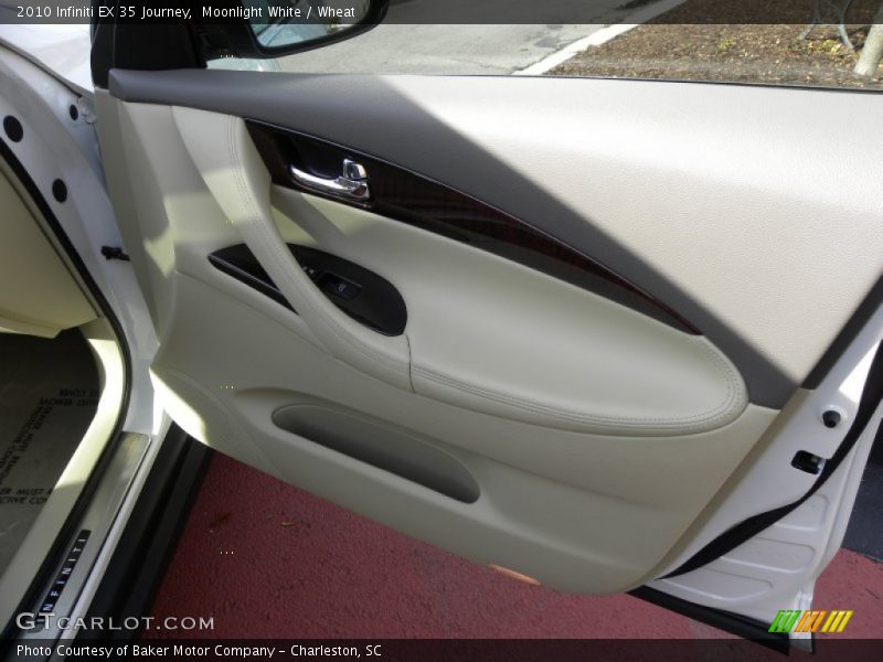 Moonlight White / Wheat 2010 Infiniti EX 35 Journey