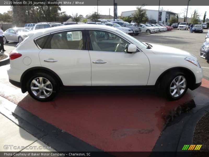 Moonlight White / Wheat 2010 Infiniti EX 35 Journey