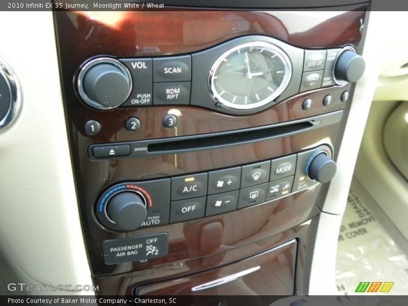 Moonlight White / Wheat 2010 Infiniti EX 35 Journey