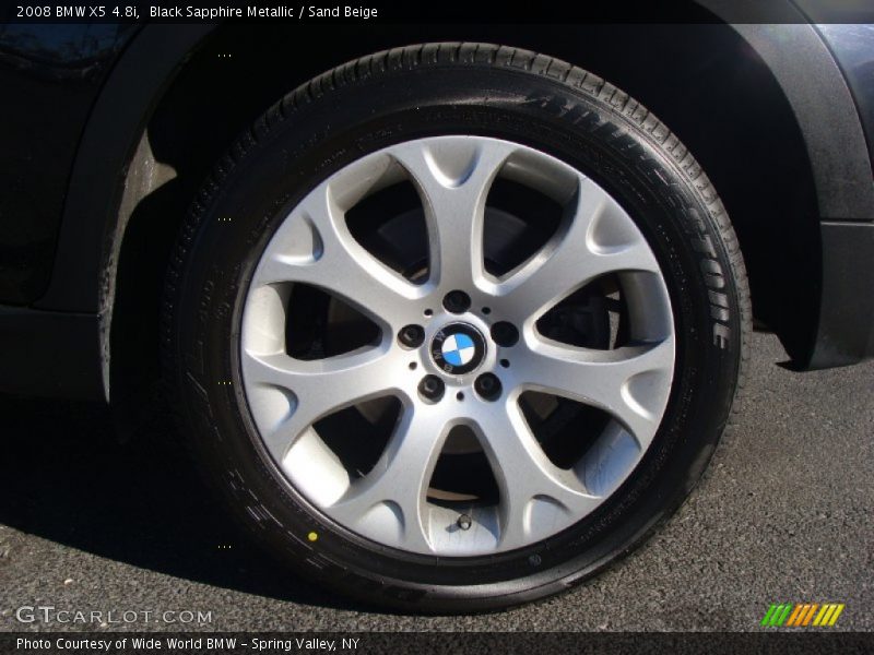 Black Sapphire Metallic / Sand Beige 2008 BMW X5 4.8i