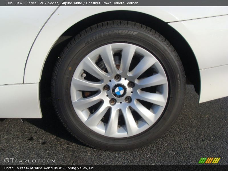Alpine White / Chestnut Brown Dakota Leather 2009 BMW 3 Series 328xi Sedan
