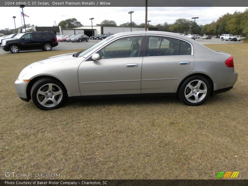 Desert Platinum Metallic / Willow 2004 Infiniti G 35 Sedan