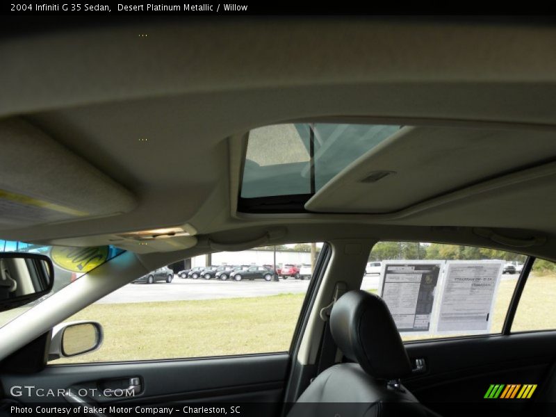 Desert Platinum Metallic / Willow 2004 Infiniti G 35 Sedan