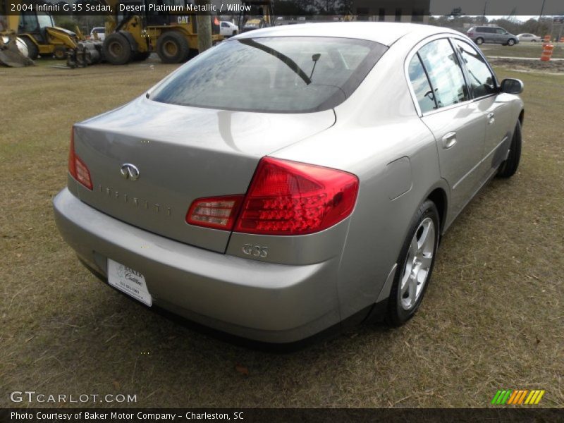 Desert Platinum Metallic / Willow 2004 Infiniti G 35 Sedan