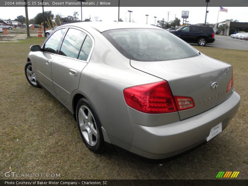 Desert Platinum Metallic / Willow 2004 Infiniti G 35 Sedan