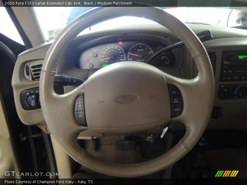 Black / Medium Parchment 2000 Ford F150 Lariat Extended Cab 4x4