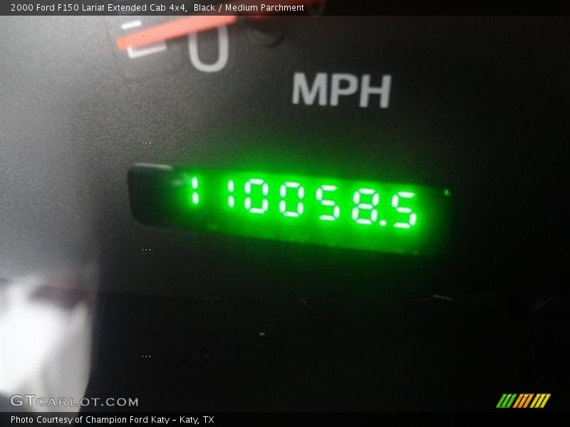 Black / Medium Parchment 2000 Ford F150 Lariat Extended Cab 4x4