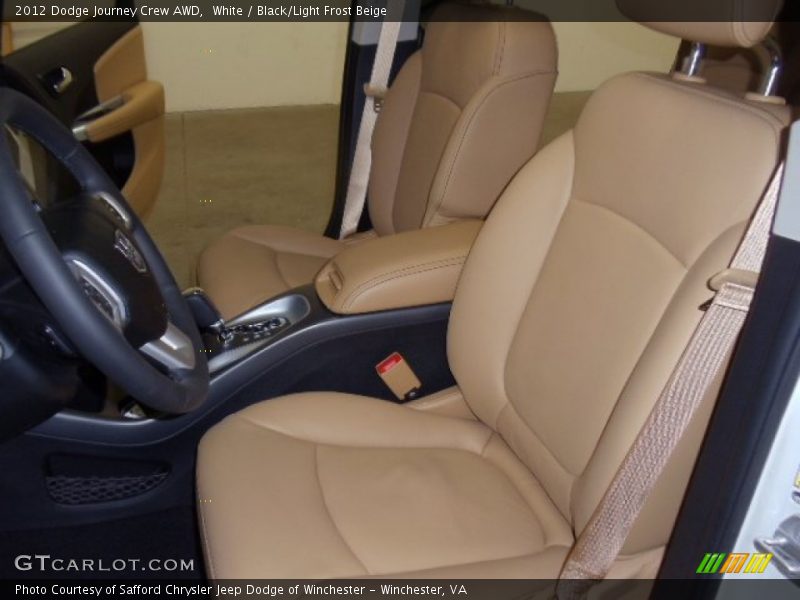  2012 Journey Crew AWD Black/Light Frost Beige Interior