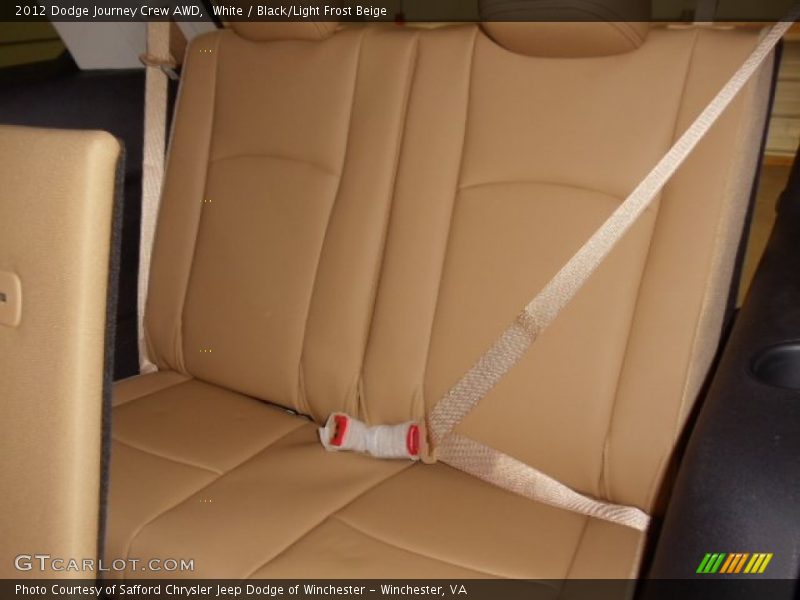 White / Black/Light Frost Beige 2012 Dodge Journey Crew AWD