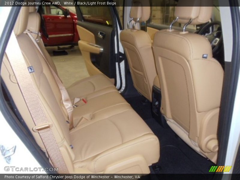 White / Black/Light Frost Beige 2012 Dodge Journey Crew AWD