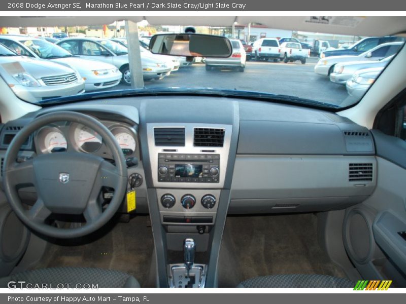 Marathon Blue Pearl / Dark Slate Gray/Light Slate Gray 2008 Dodge Avenger SE