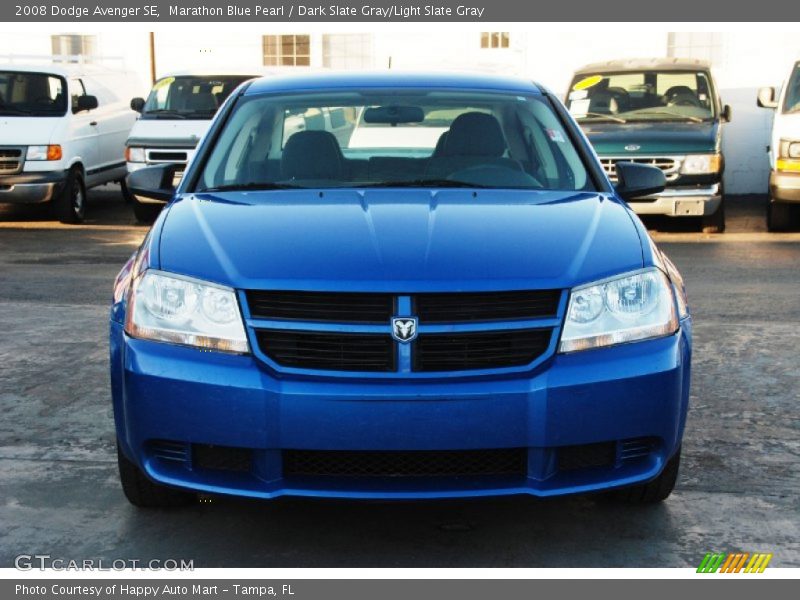 Marathon Blue Pearl / Dark Slate Gray/Light Slate Gray 2008 Dodge Avenger SE