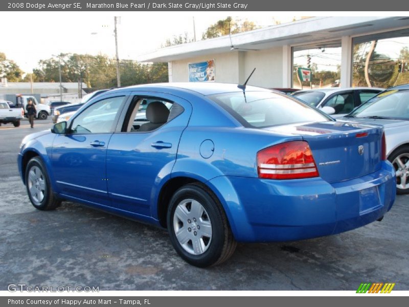 Marathon Blue Pearl / Dark Slate Gray/Light Slate Gray 2008 Dodge Avenger SE