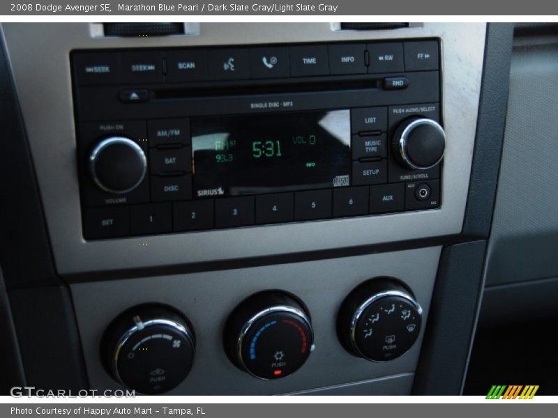 Marathon Blue Pearl / Dark Slate Gray/Light Slate Gray 2008 Dodge Avenger SE