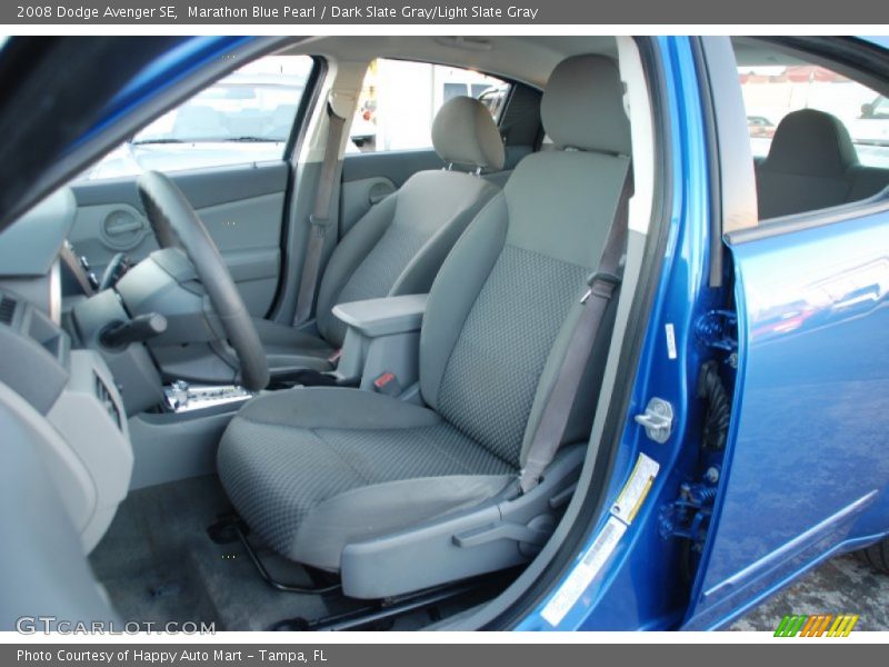 Marathon Blue Pearl / Dark Slate Gray/Light Slate Gray 2008 Dodge Avenger SE