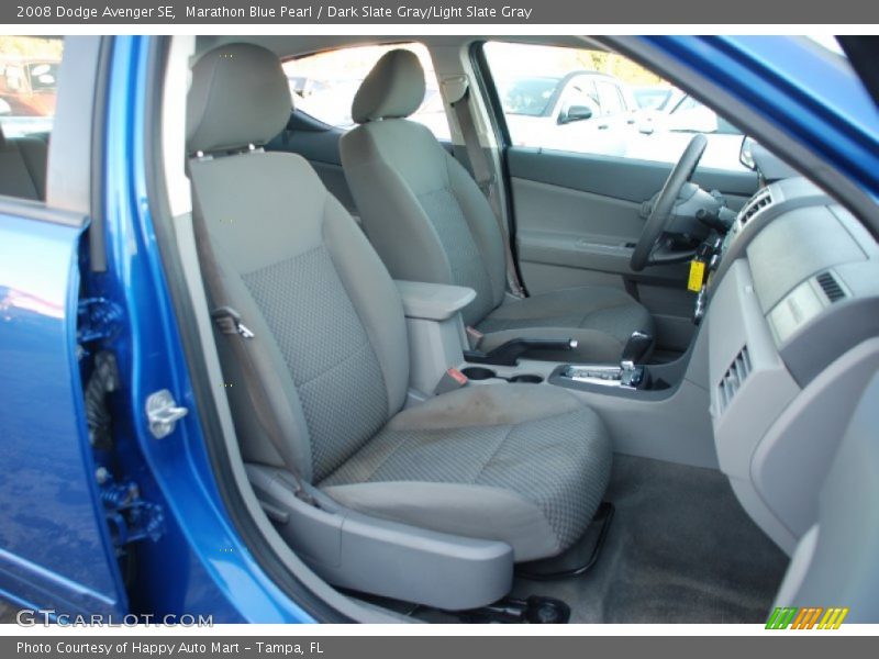 Marathon Blue Pearl / Dark Slate Gray/Light Slate Gray 2008 Dodge Avenger SE