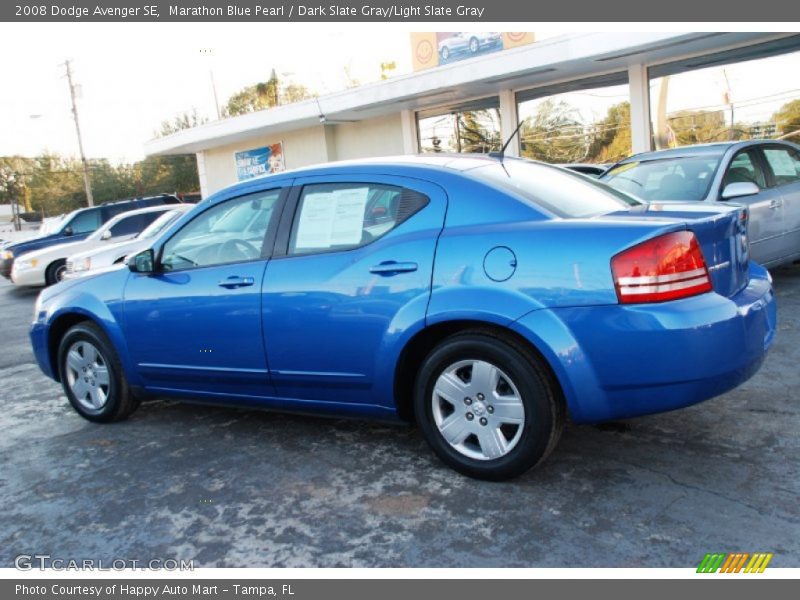 Marathon Blue Pearl / Dark Slate Gray/Light Slate Gray 2008 Dodge Avenger SE