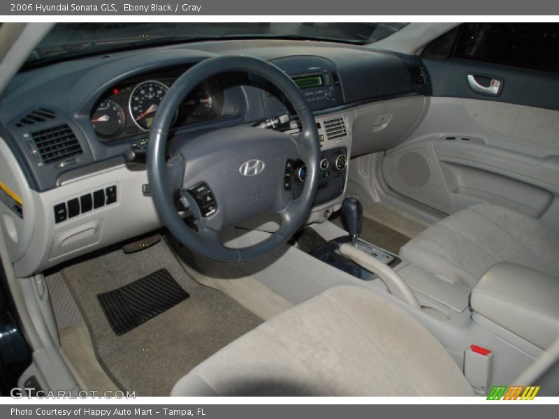 Ebony Black / Gray 2006 Hyundai Sonata GLS