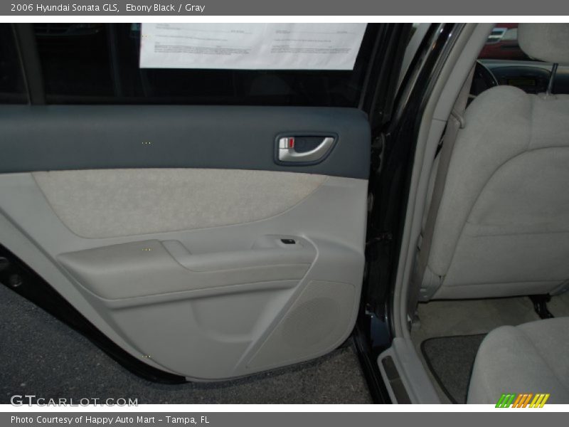Ebony Black / Gray 2006 Hyundai Sonata GLS