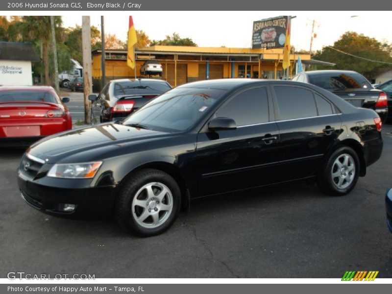 Ebony Black / Gray 2006 Hyundai Sonata GLS