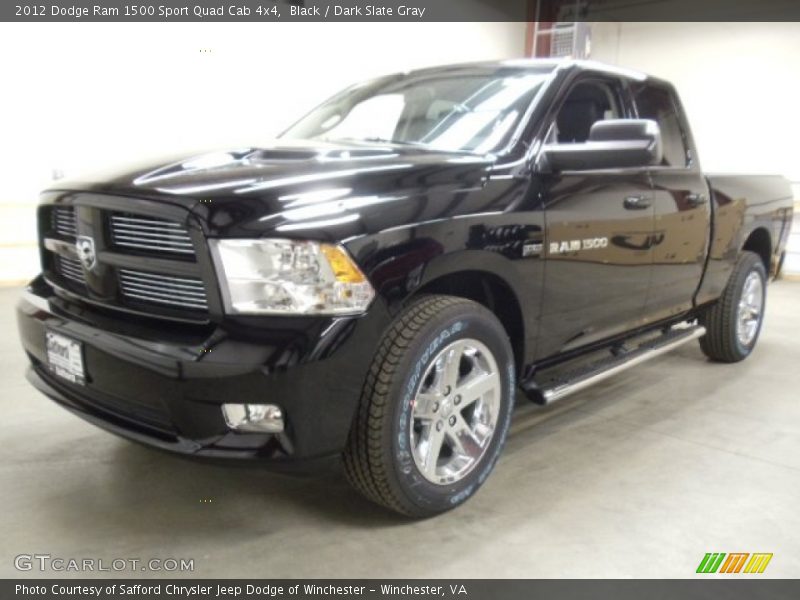 Black / Dark Slate Gray 2012 Dodge Ram 1500 Sport Quad Cab 4x4