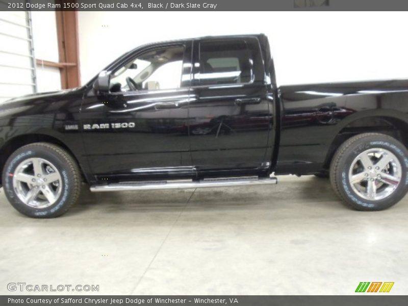 Black / Dark Slate Gray 2012 Dodge Ram 1500 Sport Quad Cab 4x4