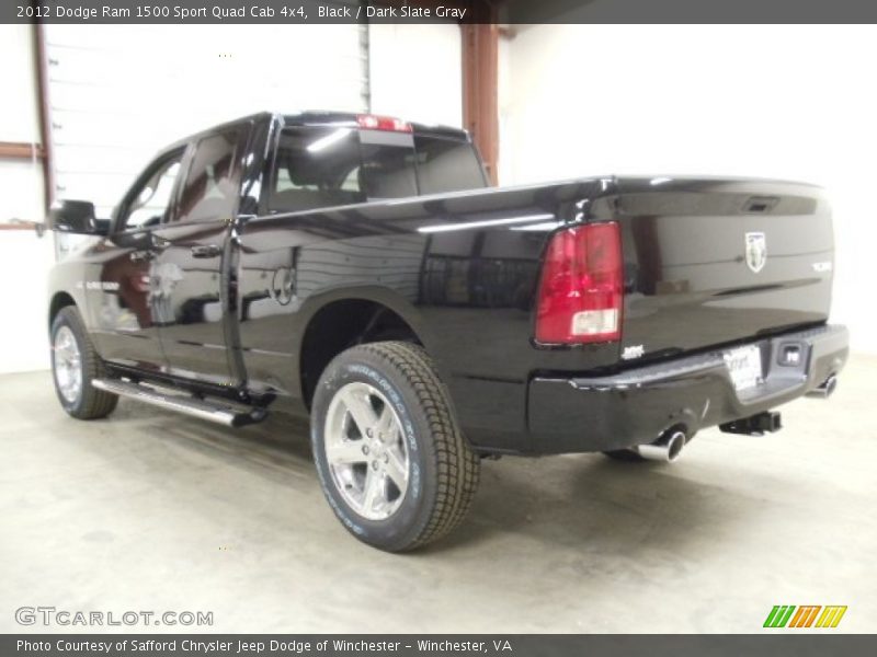 Black / Dark Slate Gray 2012 Dodge Ram 1500 Sport Quad Cab 4x4