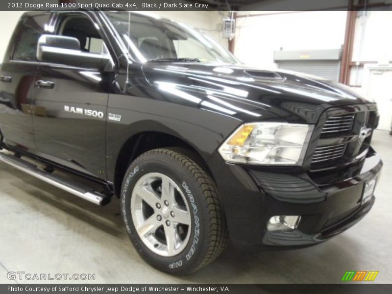 Black / Dark Slate Gray 2012 Dodge Ram 1500 Sport Quad Cab 4x4
