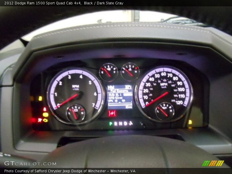 Black / Dark Slate Gray 2012 Dodge Ram 1500 Sport Quad Cab 4x4