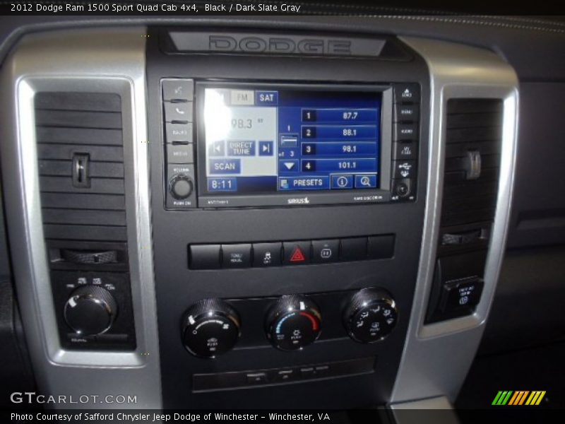 Black / Dark Slate Gray 2012 Dodge Ram 1500 Sport Quad Cab 4x4