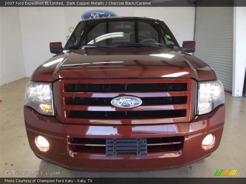 Dark Copper Metallic / Charcoal Black/Caramel 2007 Ford Expedition EL Limited