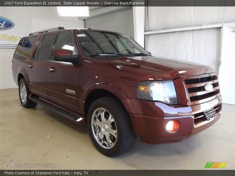 Dark Copper Metallic / Charcoal Black/Caramel 2007 Ford Expedition EL Limited