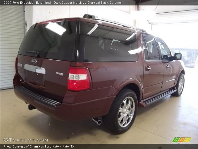 Dark Copper Metallic / Charcoal Black/Caramel 2007 Ford Expedition EL Limited