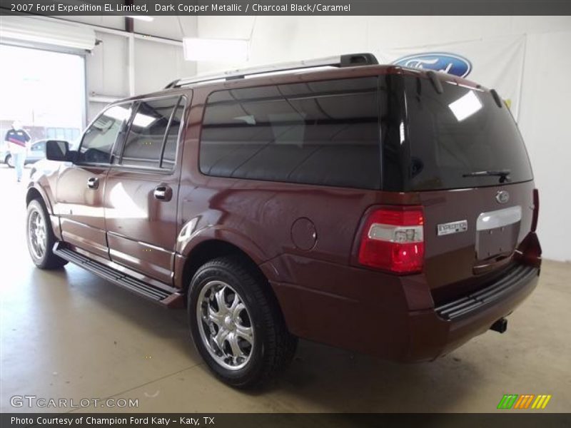 Dark Copper Metallic / Charcoal Black/Caramel 2007 Ford Expedition EL Limited