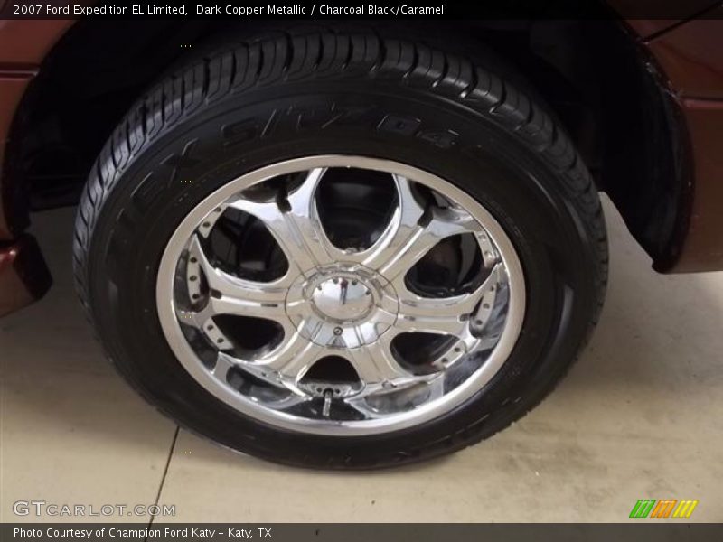 Dark Copper Metallic / Charcoal Black/Caramel 2007 Ford Expedition EL Limited