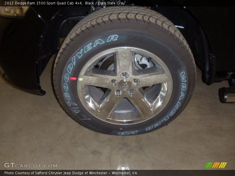Black / Dark Slate Gray 2012 Dodge Ram 1500 Sport Quad Cab 4x4