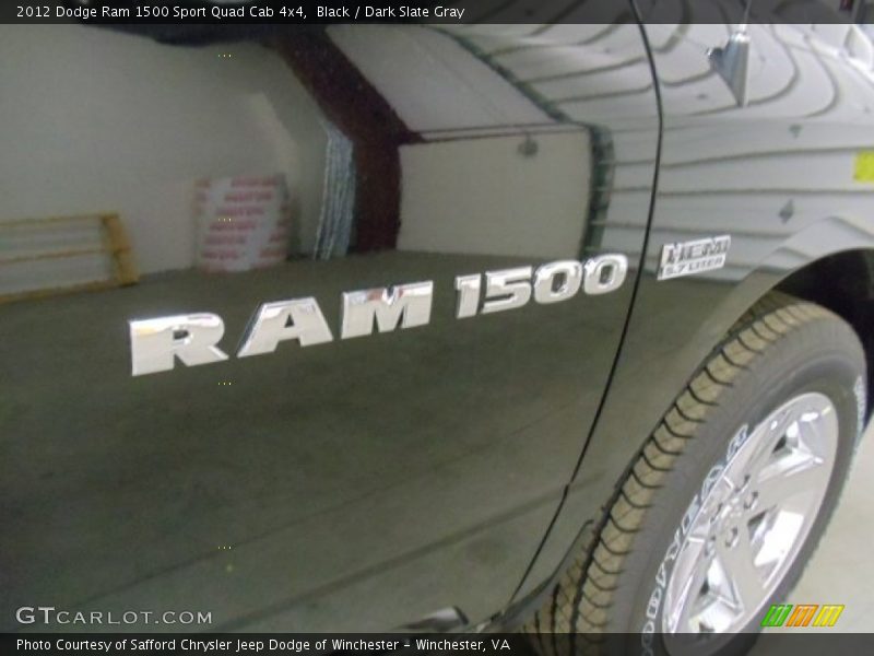 Black / Dark Slate Gray 2012 Dodge Ram 1500 Sport Quad Cab 4x4