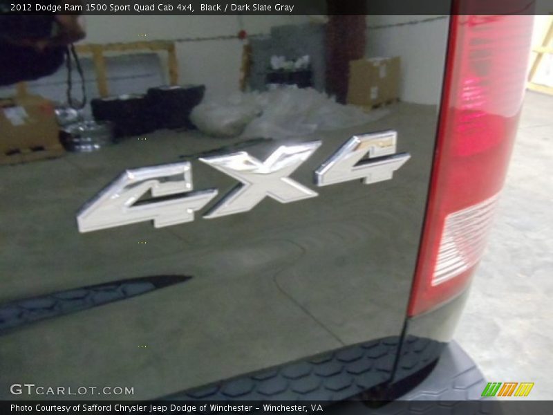 Black / Dark Slate Gray 2012 Dodge Ram 1500 Sport Quad Cab 4x4