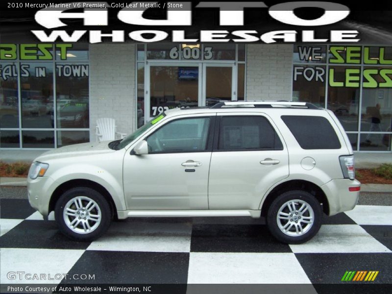 Gold Leaf Metallic / Stone 2010 Mercury Mariner V6 Premier