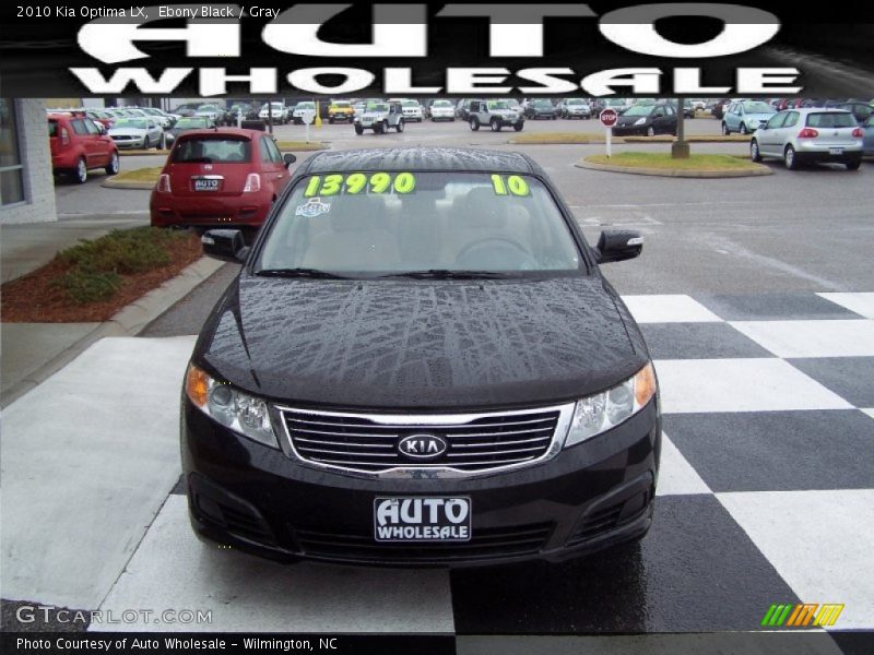 Ebony Black / Gray 2010 Kia Optima LX
