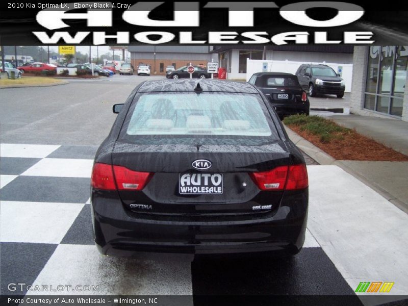 Ebony Black / Gray 2010 Kia Optima LX