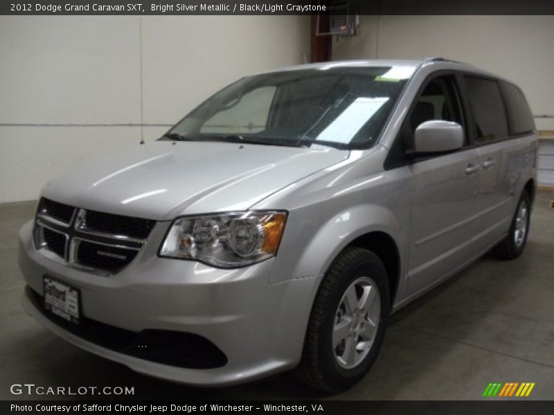 Bright Silver Metallic / Black/Light Graystone 2012 Dodge Grand Caravan SXT