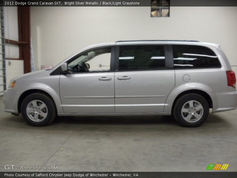 Bright Silver Metallic / Black/Light Graystone 2012 Dodge Grand Caravan SXT