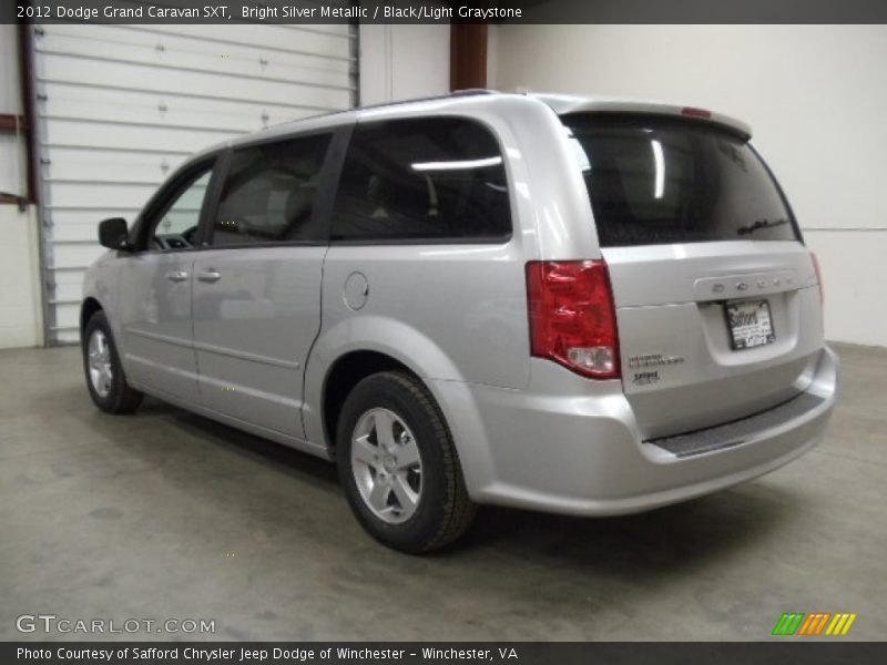 Bright Silver Metallic / Black/Light Graystone 2012 Dodge Grand Caravan SXT